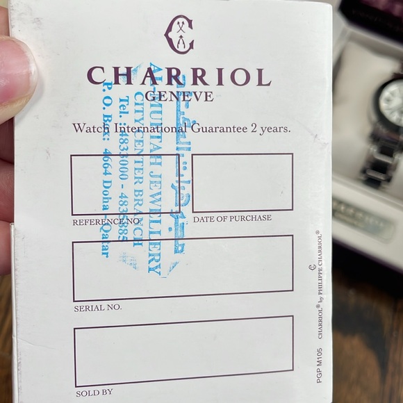 Charriol Black and Silver 25th anniversary unused watch - Picture 3 of 16